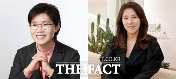 LG생활건강이 글로벌 화장품 기업 로레알 출신의 이선주 사장을 신임 대표이사로 선임하면서 이정애 대표는 임기 만료 시점보다 6개월 먼저 회사를 떠나게 됐다. 사진은 이정애 LG생활건강 대표(왼쪽)와 오는 10월 선임 예정인 신임 이선주 대표(오른쪽). /LG생활건강