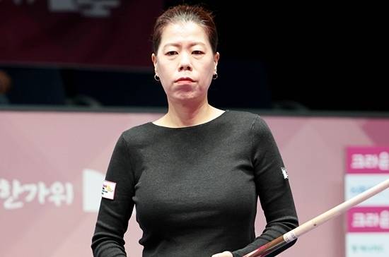 이마리는 30일 LPBA5차전 32강전에서 우승후보 스롱피아비를 승부치기로 물리치고 16강에 진출했다. 이마리는 뱅크샷을 무려 10방이나 성공시켰다. (사진=PBA)