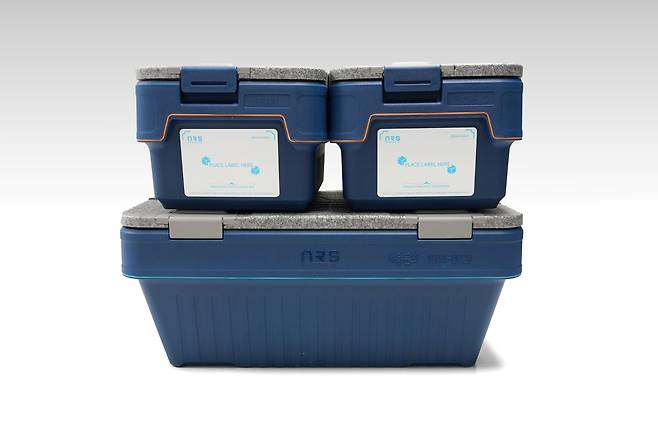 한국생산기술연구원이 개발한 다회용 수산물 용기.[한국생산기술연구원 제공]