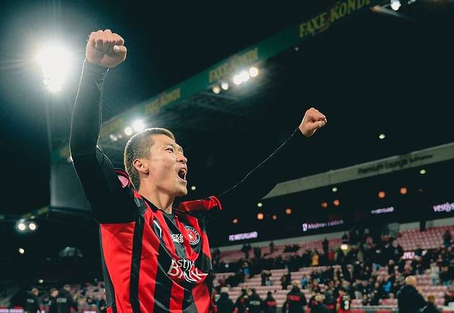 [서울=뉴시스]미트윌란 조규성. (사진=미트윌란 소셜미디어 캡처) 2025.02.01. photo@newsis.com *재판매 및 DB 금지