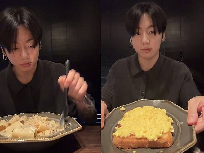 "맛있어! 팔아도 돼" 610만명이 지켜본 방탄소년단 정국 요리 방송