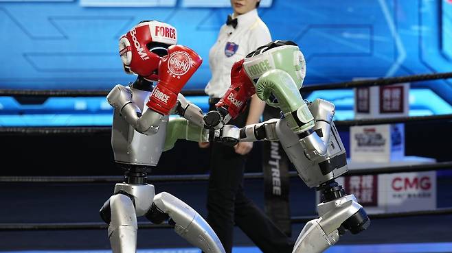 올해 미래혁신기술박람회(FIX)에서 선보이는 휴머노이드 복싱 장면. 대구시 제공