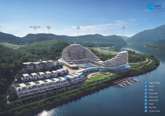 ▲ 두산연수원 부지에 들어설 숙박시설 조감도