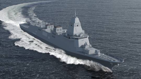 HD현대중공업지 제시한 한국형 차기 구축함(KDDX) 모습. 사진 제공=HD현대중공업