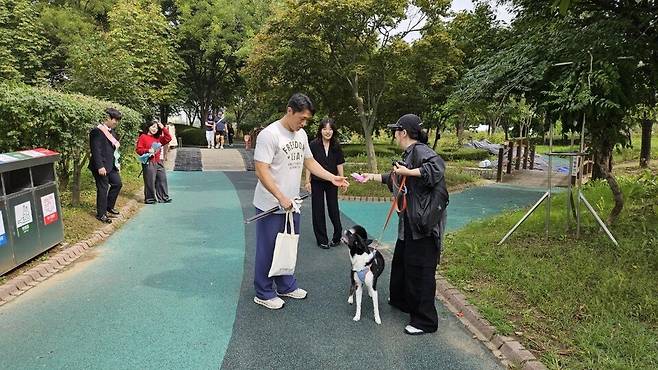 반려동물 캠페인 개최 모습 ⓒ아산시 제공