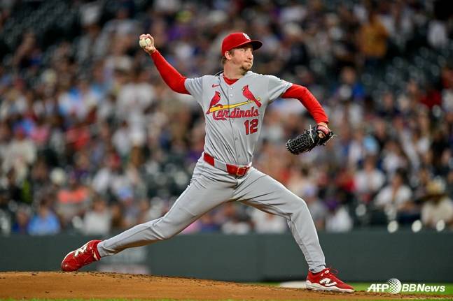 세인트루이스 유니폼을 입은 페디. /AFPBBNews=뉴스1