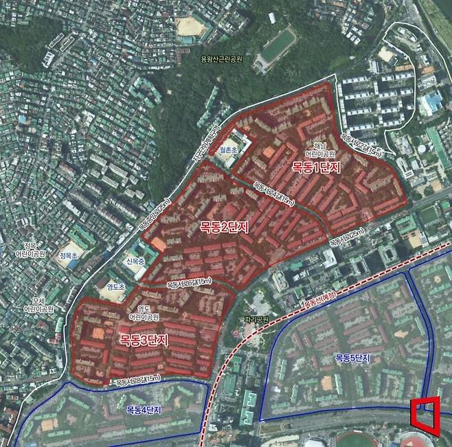 목동 1,2,3단지 위치도. / 자료 = 서울시 제공