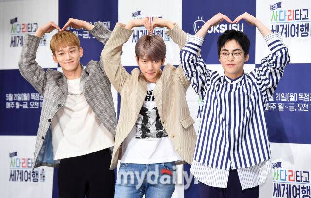 그룹 엑소 첸, 백현, 시우민(첸백시)/마이데일리 DB