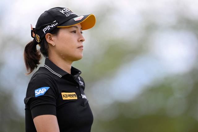 3언더파 69타를 친 전인지. 사진 제공=AFP연합뉴스