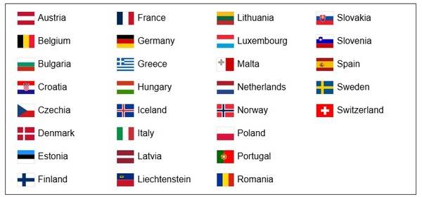 EES 적용 국가 / 출처 : EU