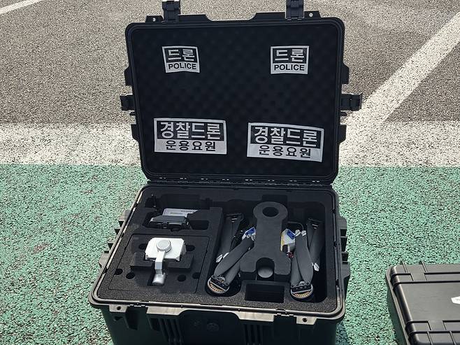 경찰 드론 장비 [촬영 김솔]