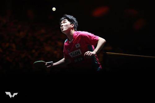 WTT 중국 스매시 경기에 나선 안재현 [WTT 인스타그램 캡처. 재판매 및 DB 금지]