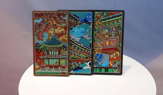 한국 전통 글리팅(금상). 강정현 기자