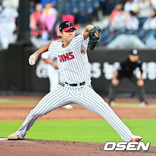 [OSEN=지형준 기자] LG 투수 박시원. 2025.07.11 / jpnews@osen.co.kr
