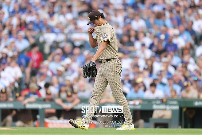 ▲ 선발로 나섰으나 2회 위기를 넘기지 못하고 1이닝 2실점으로 부진한 다르빗슈 유