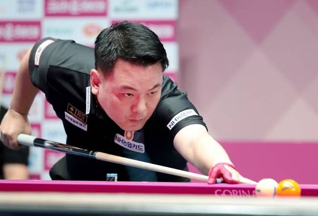 스트로크를 준비하는 조재호. /사진=PBA 투어 제공