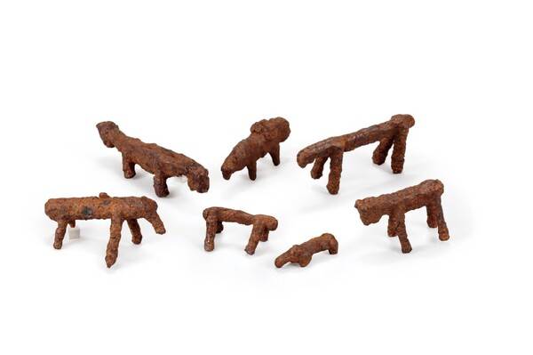 통영시립박물관에 전시된 고려시대 철마. 통영시 광도면 안정리에서 출토됐다.