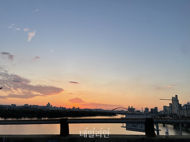 서울 마포대교에서 바라본 한강 ⓒ데일리안 오수진 기자