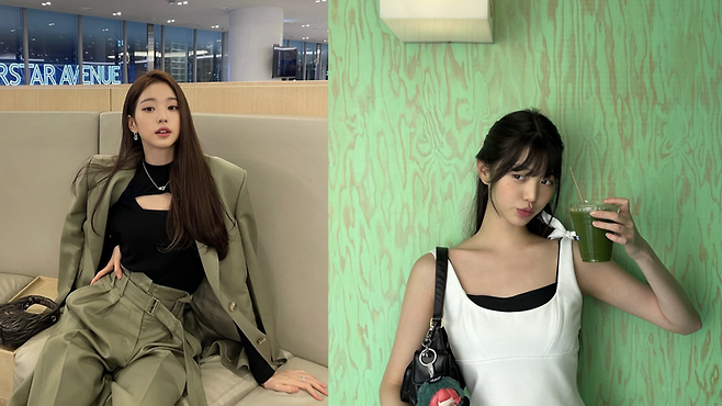 걸그룹 '아이브'의 멤버 장원영이 인스타그램에 포스팅한 말차코어 관련 이미지. 사진=장원영 인스타그램