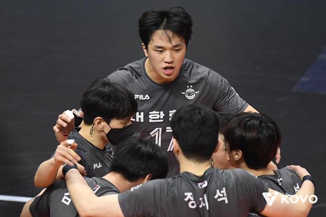 국가대표팀 주포로 활약한 임동혁.KOVO 제공