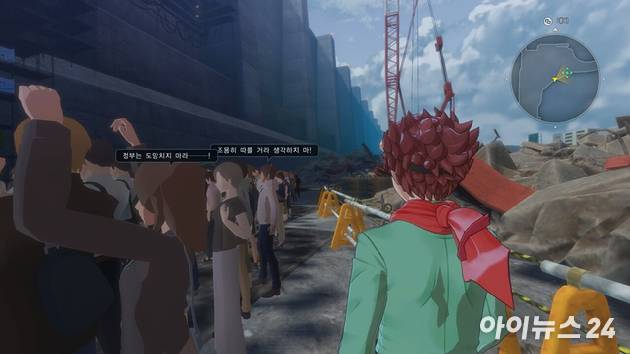 반다이남코 '디지몬 스토리 타임 스트레인저' 게임 플레이 화면. [사진=박정민 기자]