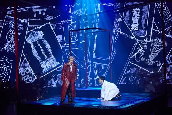 뮤지컬 '쉐도우'. 영조와 사도세자 간 비극적인 사건 '임오화변'을 모티브로 한 2인극 뮤지컬이다. 사진 블루스테이지