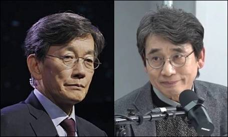 ▲손석희 전 JTBC 사장과 유시민 작가.