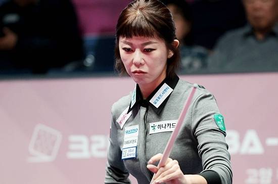 김가영이 3일 LPBA5차전 8강 김예은과의 경기에서 자신이 이긴 3개 세트를 모두 11:0으로 따내는 진기록을 세우며 승리, 4강에 진출했다. (사진=PBA)