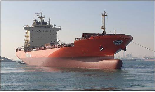 [서울=뉴시스] 한국형 자율운항선박인 '포스 싱가포르호'. 2024.09.23. (사진 제공=해수부) photo@newsis.com *재판매 및 DB 금지