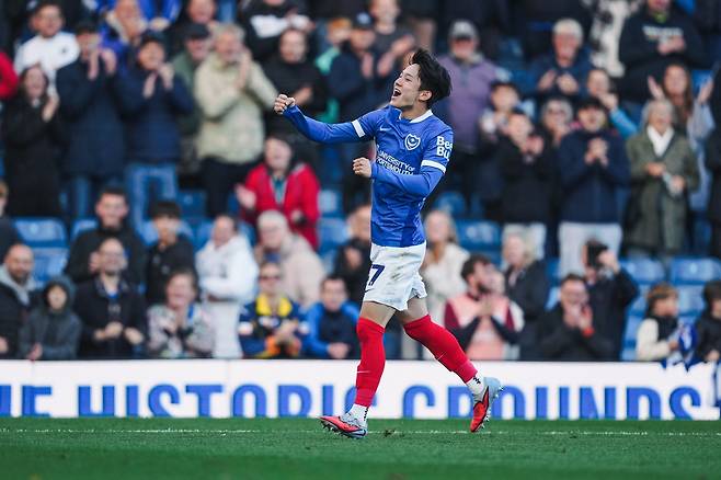 양민혁이 잉글랜드 챔피언십에서 2경기 연속 골을 터뜨렸다. (포츠머스 SNS 캡처)