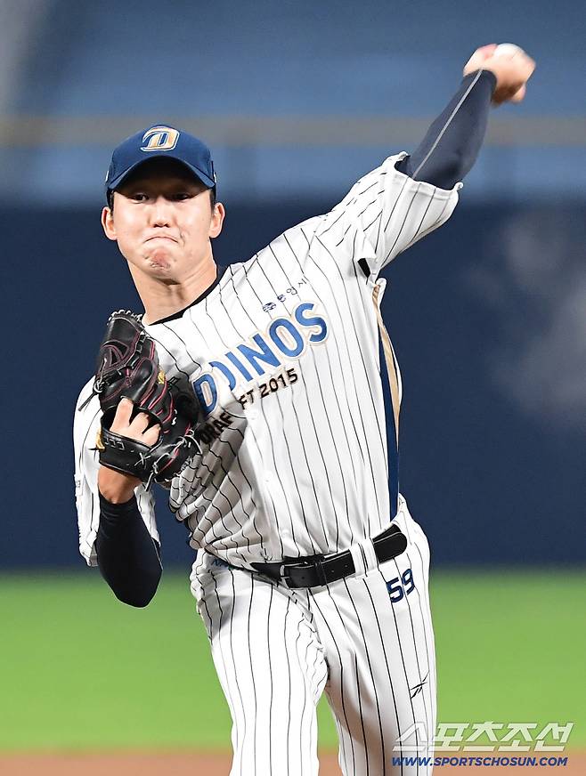 24일 창원 NC파크에서 열린 KBO리그 NC와 LG의 경기. 선발 투구하고 있는 NC 구창모. 창원=송정헌 기자songs@sportschosun.com/2025.09.24/