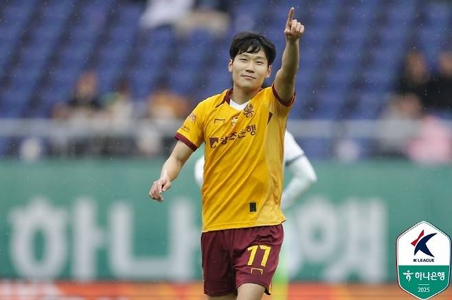 광주 FC 오후성. 사진=한국프로축구연맹