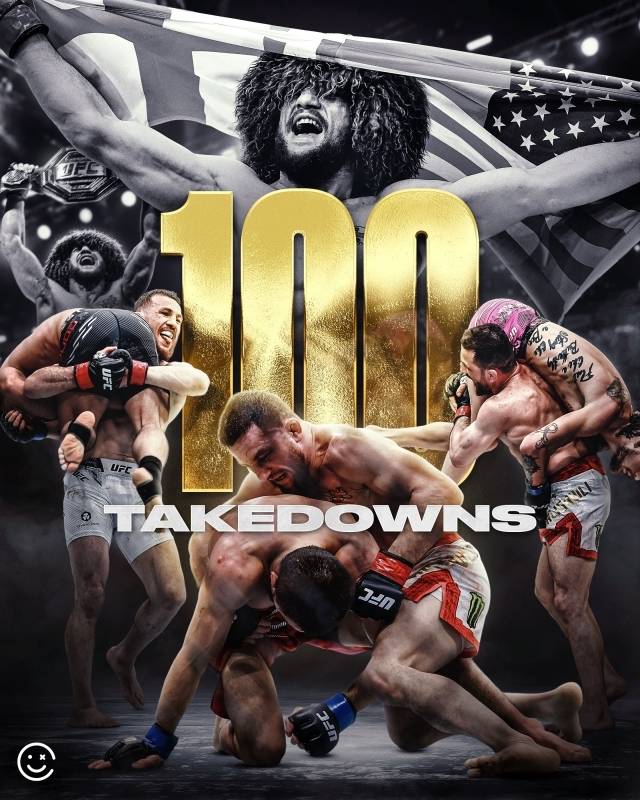 UFC 역사상 첫 테이크다운 100회 역사를 쓰기도 했다. 그만큼 메랍은 압도적이었고 도저히 질 것 같지 않은 존재감을 뽐냈다. 사진=해피 펀치 SNS