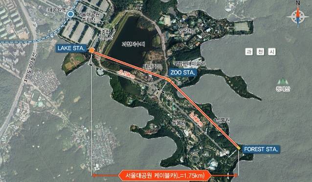 곤돌라가 설치되는 위치. [서울시 제공]