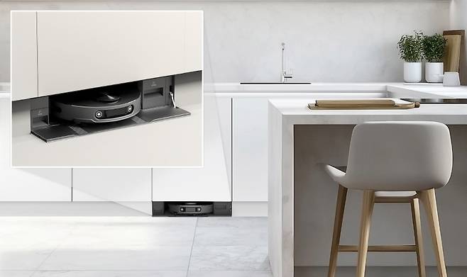 LG전자가 하반기 출시할 로봇청소기 신제품 '히든 스테이션' 모델(LG전자 제공). ⓒ 뉴스1