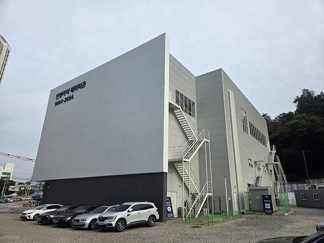 지난 2일 오후 안양 만안구 안양동 안양자이헤리티온 견본주택. /방재혁 기자