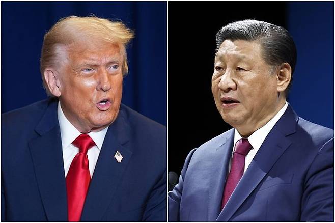트럼프 미국 대통령(왼쪽)과 시진핑 중국 국가주석 ⓒ연합뉴스