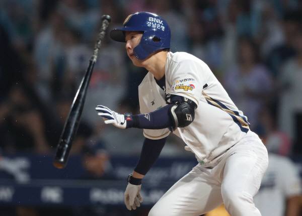 NC 박건우 안타. 연합뉴스