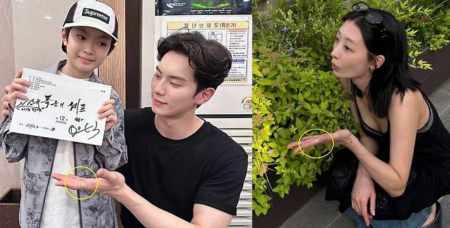 이채민, 류다인 커플링 포착