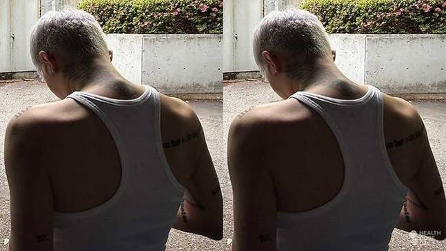 뒤에서 보면 이런 느낌? 지드래곤의 쭉 뻗은 어깨 라인은 오랜 운동으로 빚어졌다. 사진=지드래곤 SNS