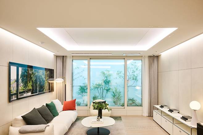 GS건설이 자체 개발해 자사 브랜드 자이(Xi)에 적용하는 '에너지 절약형 조명'. /GS건설 제공