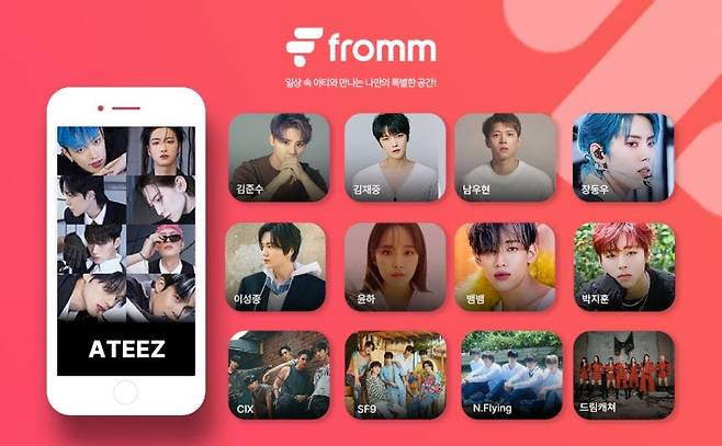 노머스가 운영하는 아티스트 소통 플랫폼 '프롬'./노머스 제공
