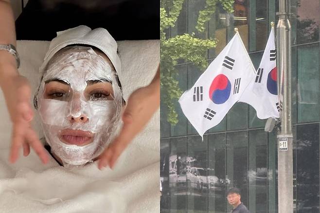 지난 8월 한국을 찾아 킴 카다시안이 서울 강남의 한 피부과에 방문하던 모습 [킴 카다시안 인스타그램]