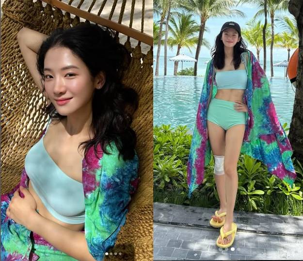 박주현이 운동으로 탄탄한 복근과 몸매를 가꿨다. 사진=박주현 SNS