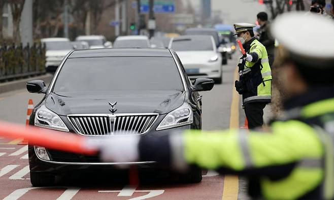 음주단속에 나선 경찰. 뉴시스