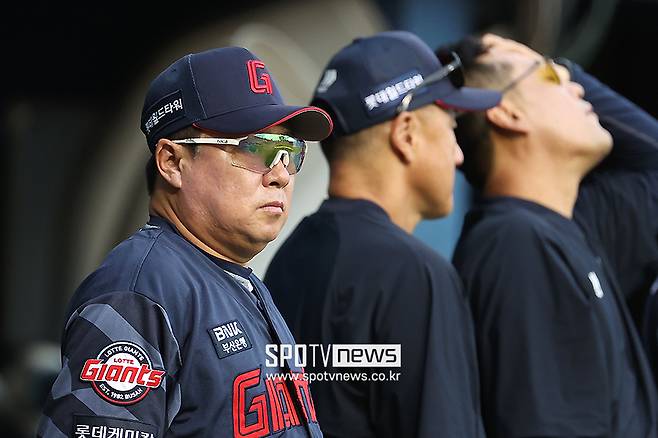 ▲ 롯데 감독 부임 후 2년 연속 포스트시즌 진출에 실패하며 명장 자존심을 구긴 김태형 롯데 감독 ⓒ곽혜미 기자