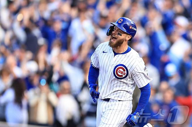 시카고 컵스가 밀워키 브루어스와 내셔널리그 디비전시리즈에서 2승1패로 앞서갔다.  ⓒ AFP=뉴스1