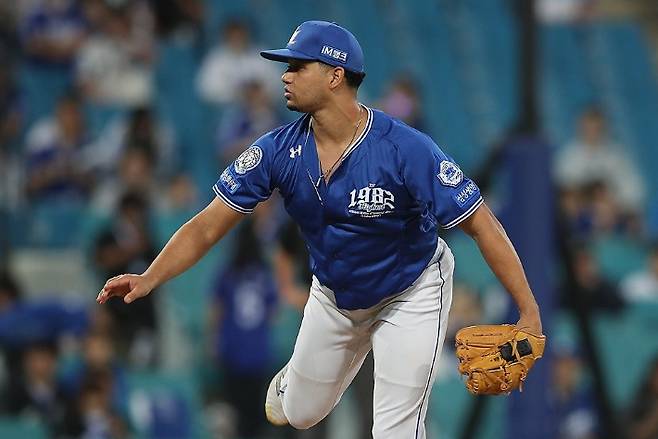 10일 SSG와 준PO 2차전 선발 등판하는 삼성 가라비토. 연합뉴스