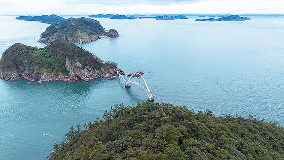 말도와 보농도를 연결하는 1교(308m)도 17일 시범 운영에 들어간다.