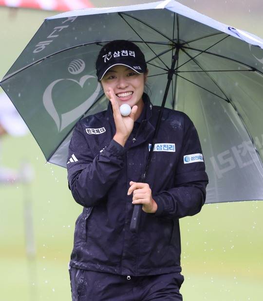 KLPGA 투어 놀부·화미 마스터즈 1라운드에서 4언더파 68타를 친 서교림. /손진현 기자